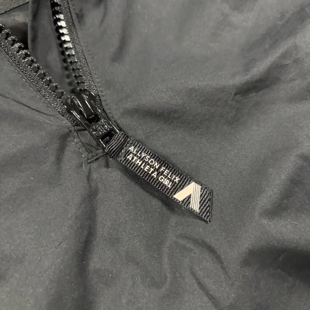 Athleta Girl Allison Felix Black Windbreaker Jacket Youth L 12